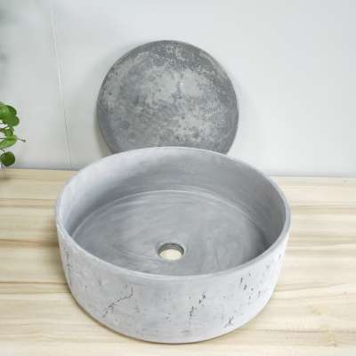 Natural Hotel Supply Concrete Bathroom Wash Basin