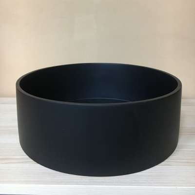 Creative Hotel Supply Matte Black Resin Bathroom Wash Basin