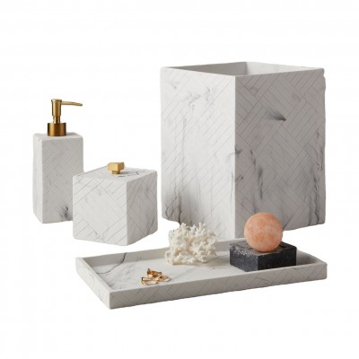 2020 hot selling Resin Bathroom fittings Amenities bath Set for home and Hotel